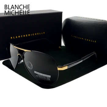 Blanche Michelle 2022 Berba Sunčane Naočale Pilota Gospodo Polarizirane Sunčane Naočale Za Vožnju Visoke Kvalitete UV400 Sunčane Naočale okulary Sa Kutijom