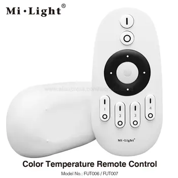 MiLight 2,4 G RF 4-Zone Bežični Daljinski Led svjetla za parkiranje s dvostrukim Bijelim kontroler FUT006 FUT007 za sve proizvode serije Miboxer CCT