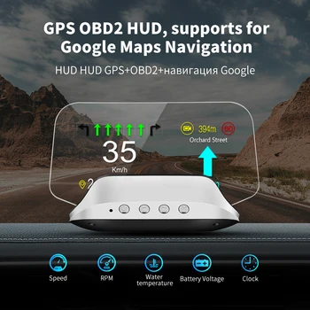 OBDHUD C3 Plus Dvostruki Sustav Auto HUD GPS OBD2 Glavobolja, Brzinomjer Zaslon Jasan Dtc Auto Elektronika dodatna Oprema Za Sve Automobile