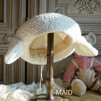 Originalni dizajn medo vodi sa овечьими ušima od ovčje vune Lolita ručni rad