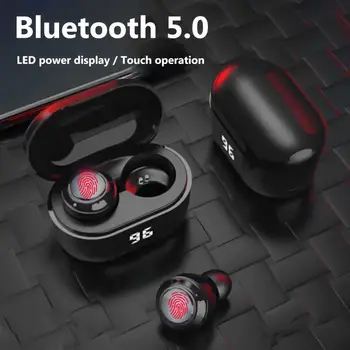 Pravi Bežične Bluetooth Slušalice 5,0 Hi-Fi Stereo A6 TWS Mini Slušalice s digitalni uređaj za Punjenje Kutija Za Gaming Slušalice Xiaomi