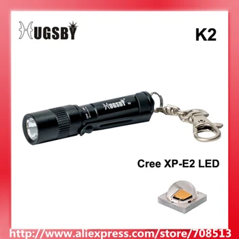 Privjesak za ključeve s 1-режимным led svjetiljku Hugsby K2 Cree XP-E2 R3 90 lumena - Crna (1xAAA)