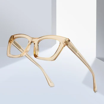 Trendi Ženski Naočale s Blokiranjem Plavog Svjetla u Kvadratni Ivicom TR90, Naočale sa Zaštitom Od Zračenja, Prozirne Naočale