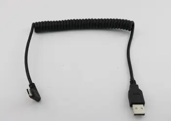 1 kom. Spiralni spiralni kabel USB 3.1 C-tip s priključkom pod kutom u odnosu na USB 2.0 A Kabel-ac 1,5 m 5 METARA
