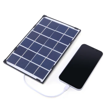 10 W ETFE Solarni Panel 5 U USB Sigurna Punjenje Vodootporni Vanjski Kamp Solarni Punjač Laptop Banka Hrane za Punjač Mobitela