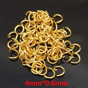 100pc Nakit Od Nehrđajućeg Čelika Zlatni Ton Otvorene Prelazni Prsten Priključci DIY Za Izradu Nakita 3,5 mm-10 mm