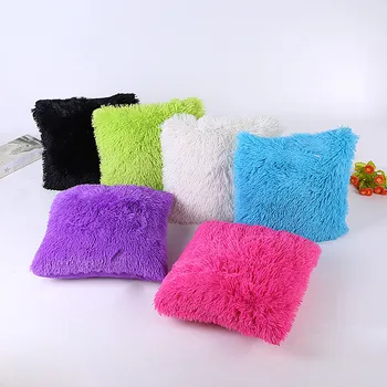 12 boja pliš crno jastučnice jastuk za struk, ukrasni jastuk za kauč 43 cm * 43 cm/16 * 16 inča #40