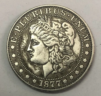 1877 g. SAD ½ dolar s uzorkom 