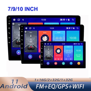 2 Din Android GPS Navigacija 7 9 10 inča Media Player, GPS Navigacija, Bluetooth-kompatibilnu WiFi Podrška auto oprema