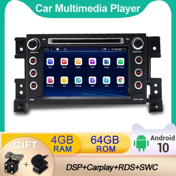 2 Din Auto Media Radio DVD Player Za Suzuki Grand Vitara 2005-2016 GPS Navi RDS SWC WIFI BT AUX ED DSP Carplay 64G
