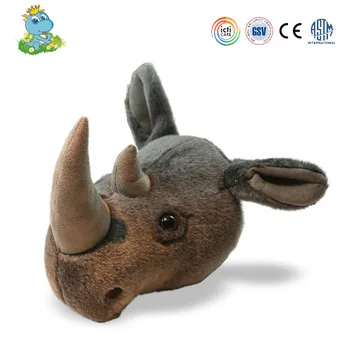 2021 KREATIVNA šumske životinje divljih za dječji vrtić Novi dizajn Zidnih dekoracija Glava Životinja-Nosoroga pliš plišane igračke