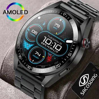 2022 Novi Pametni sat s Bluetooth-izazov 454*454 AMOLED 1,39-inčni ekran, sat, uvijek prikazuju vrijeme, 8 GB lan glazbe, pametni satovi Za Muškarce