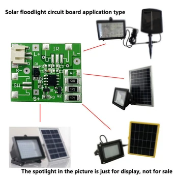 3,7 U DIY Solarne Lampe Odbora Senzor za Upravljanje Modul Noćno svjetlo Litij Baterija Solarni Naknada za Upravljanje Infra Naknada Ljudskog Tijela