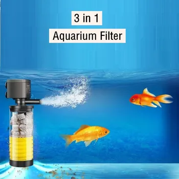 3 u 1 Akvariju Potopna Filter Unutarnji Filter za Akvarij sa Vodenom Pumpom Mrežni Filter za Akvarij Ribnjak Pribor za Akvarij
