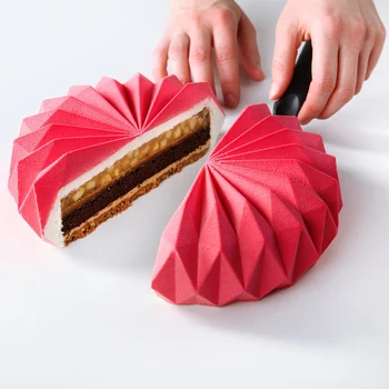 3D Iznenađujuće Origami Silikonski Kalup Za Tortu Za Pečenje DIY Mousse Čokoladni Biskvit kalup Kalup Za Ukrašavanje Torte Alati Za Pečenje