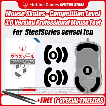 4 seta Hotline Igre 3,0 Miš Klizaljke Miš Noge Zamjena za SteelSeries Sensei Ten, Glatke, čvrste, pomični Noge
