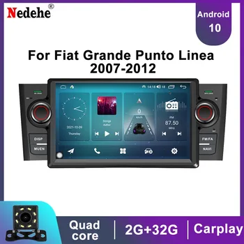 7-inčni Auto-Radio Stereo Android 10 Multimedijalni Player Za Fiat Grande Punto Linea 2007-2012 Glavna jedinica Авторадио GPS Carplay
