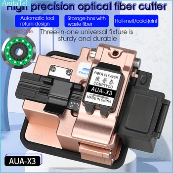 AUA-X3 Fiber-Optički mesarski Za Rezanje Optičkog Kabela Nož FTTT Utvrđuju Nož Alata za rezanje visoke preciznosti Кливеры 24 površno oštrica