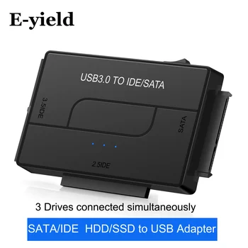 Adapter SATA / IDE na USB 3.0 Kabel adapter za hard disk, Konverter za univerzalne 2,5 / 3,5-inčnog tvrdog diska SATA i IDE / 2,5-inčnih SSD