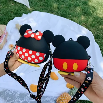 Anime Disney Ruksak za Djecu Mickey i Minnie Mouse Torba Silikonska Vodootporna Torba Za Djevojčice Osnovna Školska torba igračka poklon