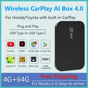 Automobil Apple CarPlay YouTube, Netflix Video Bluetooth GPS Navigacija AI Box, za Toyota RAV4 Sienna Camry Corolla Highlander Sequoia