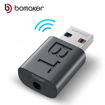 BOMAKER Bluetooth 5,0 Odašiljač/Prijemnik Prijenosni Hi-Fi Bežični Audio AUX Adapter za Projektor/Zvučnik/Telefon /Bluetooth