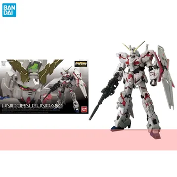 Bandai Originalni Model Gundam Kit Anime Lik RG 1/144 RX-0 Lik Jednoroga Гандама Skupiti Kolekciju Igračaka Dar za Djecu