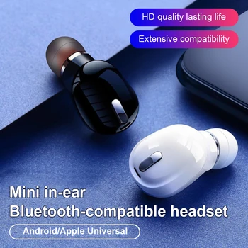 Bežična bluetooth slušalica s jednom slušalicom F911 / X6 / X9 / S650, mini-Шумоподавляющий Poslovni stereo mikrofon, slušalica, uređaji kompatibilni s Bluetooth 5.0