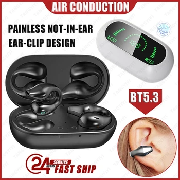 Bežične Bluetooth Slušalice 5.3 Slušalice S Koštane Vodljivosti, Slušalice sa kontrolama na Dodir, Slušalice, Sportski Slušalice Za Sve pametne telefone