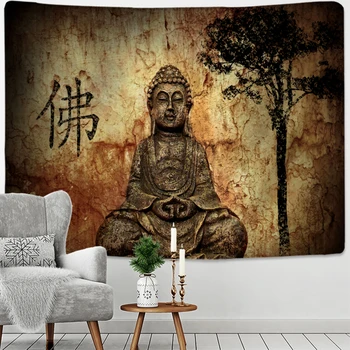 Buda Je Meditacija Zidna Tapiserija Mandala Hipi Češka Religija Yoga Mat List Kućni Dekor