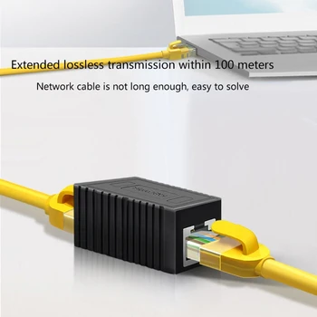 C5AE Žensko-Ženski Mrežni Priključak LAN Adapter Spojnica za Produžni kabel Produžni kabel RJ45 Ethernet Kabela Pretvarač