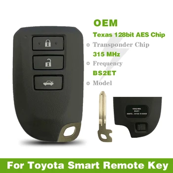 CN007213 Originalni 3 tipke Daljinskog Ključa Vozila Model BS2ET Za Toyota Smart Key 315 Mhz Texas 128-bitni AES Keyless GO