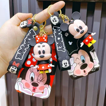 Disney animirani film Mickey Mouse Cover Za Kartice Privjesak Anime Minnie Dječji Privjesak Za Ključeve ID Bus Karta Torba Privjesak Pribor Poklon Prijateljima