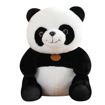 Dobar Slatka Giant Panda Medvjeda Pliš Igračke Prekrasan Sjedi Panda Lutka Mekani Plišani Jastuk Djevojke Ljubavnik Darove Kućni Dekor