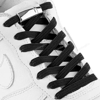 Elastične vezice Tenisice bez kravate Vezice za cipele Cipele s magnetskim Zatvaranjem bez obruba Djecu i Odrasle Stan Vezice Jedan-Veličina-odgovara svim cipela