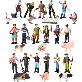 Figurice i Igračke Simulacija domaćih Životinja Seoska Osoblje Hranjenje Model Svinja Životinja Figurica Edukativne Edukativne Dječje Igračke Poklon