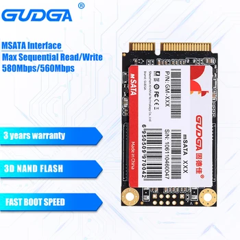 GUDGA MSATA Mini SATA SSD 500 GB, 128 GB i 256 GB i 1 TB, 2 TB SATAIII Interni Ssd Hard Disk Mini SATA uređaj u servis Za prijenosno računalo ETH