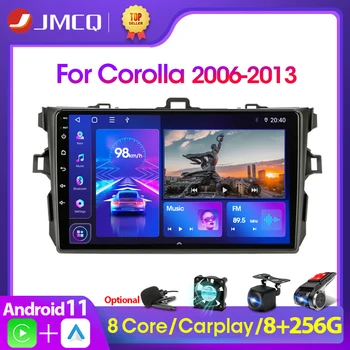 JMCQ 2Din Android 11 4G Auto Stereo Radio Media Player GPS Za Toyota Corolla E140 E150 2006 2012 2013 2 din Carplay