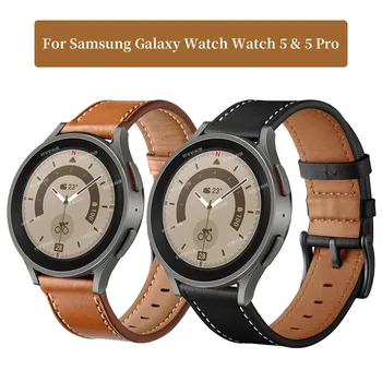 Kožni Remen-Narukvica Za Samsung Galaxy Watch 5 Pro/Watch 5 40 mm 44 mm/4 Classic 42 mm 46 mm Zamijeniti Remen Za Pametne sati