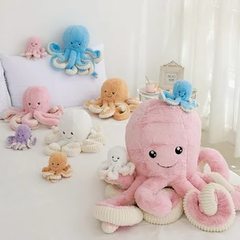 Kreativni Slatka Hobotnica Pliš Igračke Hobotnica Kit Lutke, Plišane Igračke Plišani Mali Privjesak Morske Životinje Igračke Baby Darove