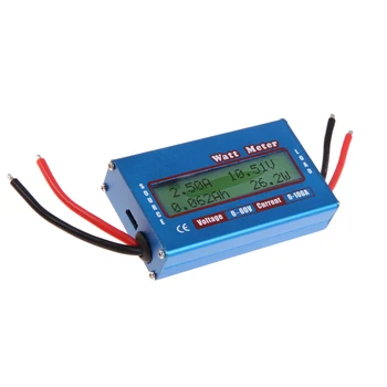 LCD Digitalni Mjerač Energije Struje Analizator Snage Dc Watt Volt Amper Ampermetar 12-24 U Analizator Sunčevog Vjetra