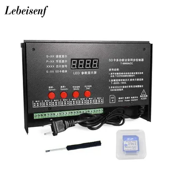 Led kontroler T-8000AC SD Card Kontroler za WS2801 WS2811 LPD8806 8192 Piksela DC5V vodootporan Vodootporan kontroler AC110-240V