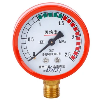 Manometar sa dial propan Regulator propan Zavarivanje Plinskim manometri, 0-2,5 Mpa, 0-0,25 Mpa, Ispusni ventil, mjerač Protoka plina