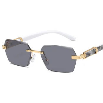 Moda 2022 Nove Sunčane Naočale Rimless za Žene Oceana Leće, Sunčane Naočale Američki Naočale bez okvira UV400 Sjene Naočale Oculos