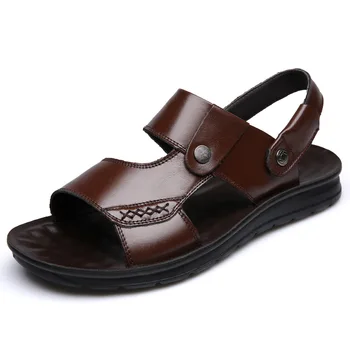 Muške Sandale od prave kože, Ljetni klasične muške Papuče u rimskom stilu, Plaža Kvalitetne Cipele, Udobne Đonovi muške Cipele Za hodanje
