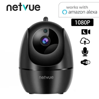 NETVUE Wifi Skladište 360 ° Dječji Monitor Noćni Vid Sigurnosti Pat IP Kamera 1080p CCTV Ai Otkrivanje Osoba Sa aplikacijom Netvue Alexa