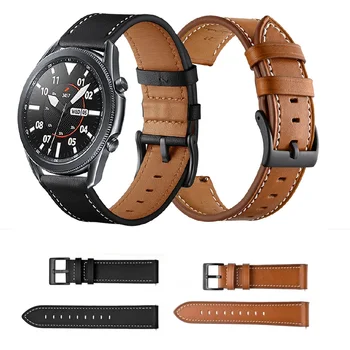 Nove Narukvice Za satove Od prave Kože Za Samsung Galaxy Watch3 45 mm Zamijeniti remen Za Galaxy Watch 3 41 mm Pribor Za remena za ručni zglob