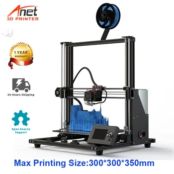 Novi Anet A8 Plus 3D Printer Kit Veliki Veličina 300*300*350 mm Izuzetno Metalni Stolni 3D Pisač DIY Impresora Podrška TPU