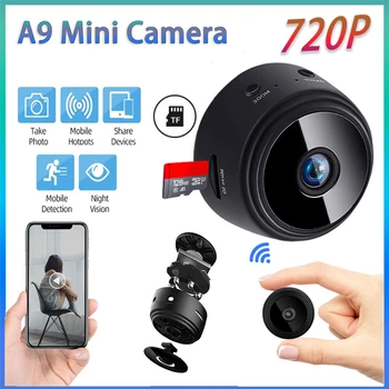 Noćni Verzija A9 Mini-Kamera, WiFi, Kamera 720P Mikro Diktafon Bežične Kamere Male Veličine IP Kamera za video Nadzor