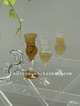 Originalni Dizajn Čašu Čašu Koktel Staklo Prozirno Kreativna Osoba Ljepota Čašu Za Vino U Čaši Za Šampanjac Čaše